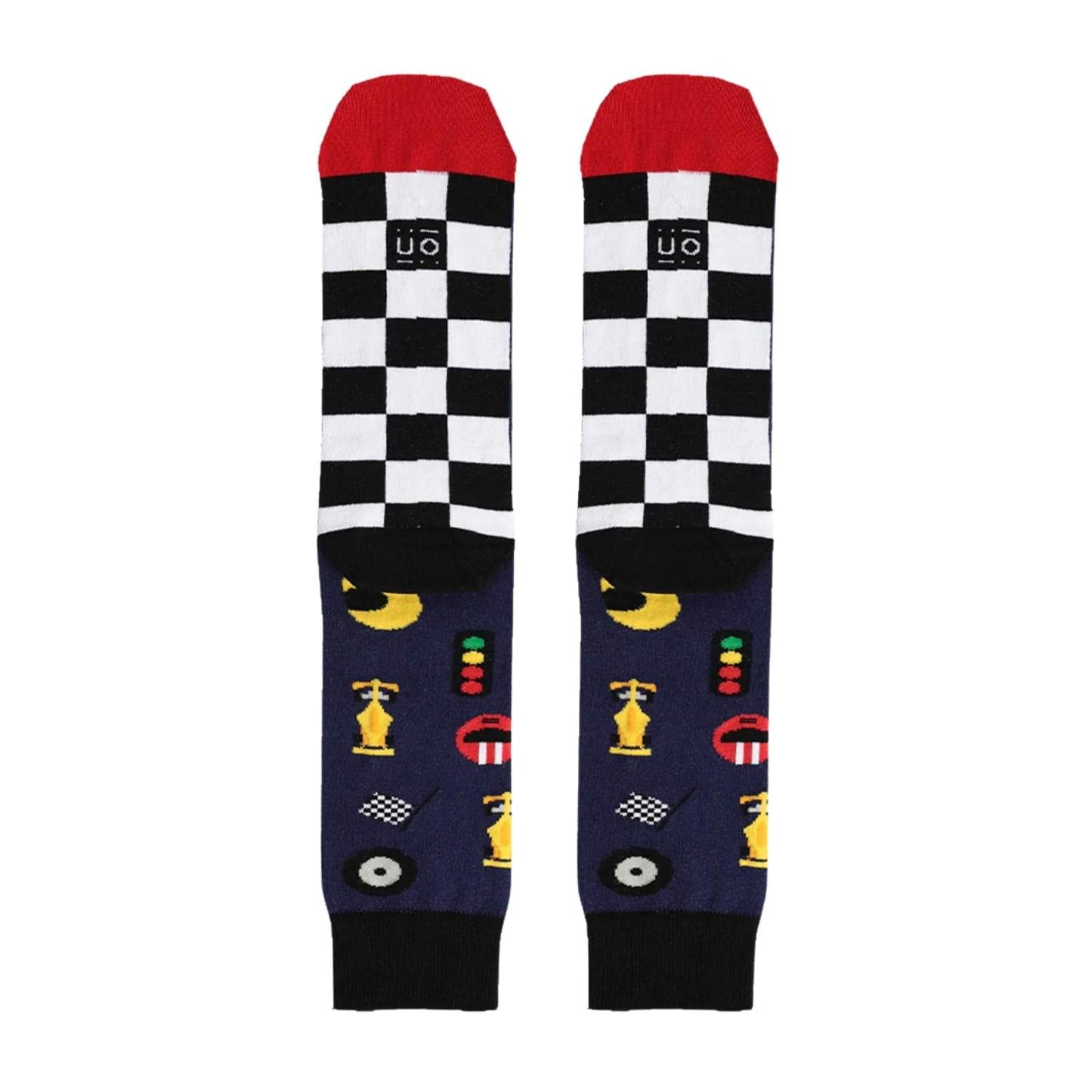 Compra los calcetines "Papá, eres nuestro nº 1" en Mano de Santa. Algodón premium con temática de Fórmula 1 y carreras, fabricados en España. ¡El regalo perfecto para papás veloces!