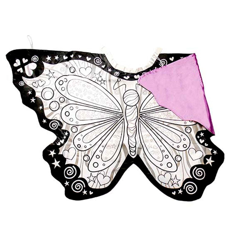 Deja que tu peque se convierta en la mariposa más bella del jardín Disfraz capa para colorear Mariposa! Los disfraces son una de las cosas que más divierten a los niños