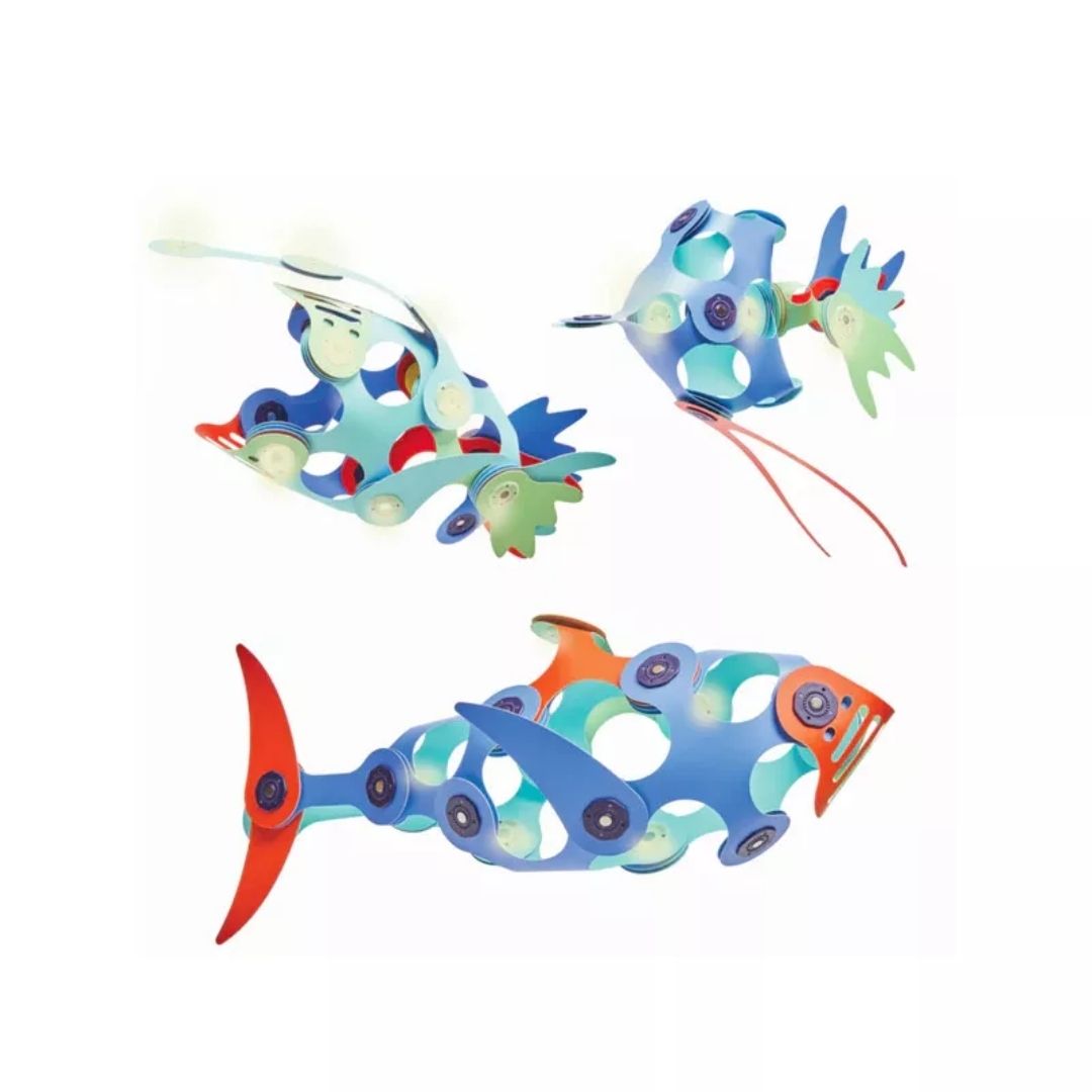 Clixo  Pack 24 piezas Ocean Creatures figuras marinas