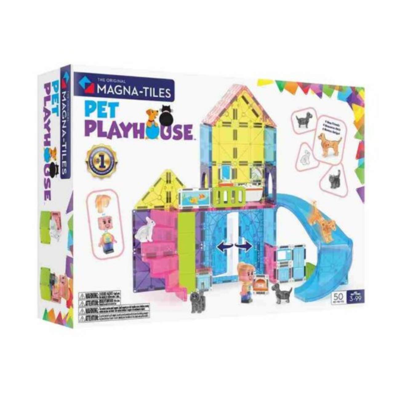 🐶 Juguete Magnético Pet Playhouse – Magna-Tiles® | El paraíso de las mascotas

🔸 50 piezas magnéticas para construir y jugar sin límites
🔸 4 adorables figuras de mascotas + cuidador Mix &amp; Match
🔸 Puertas dobles, pieza deslizante y cubos microMAGS
🔸 Juego simbólico que fomenta empatía, lenguaje y creatividad
🔸 Compatible con todos los sets Magna-Tiles® y principales marcas del mercado&nbsp;