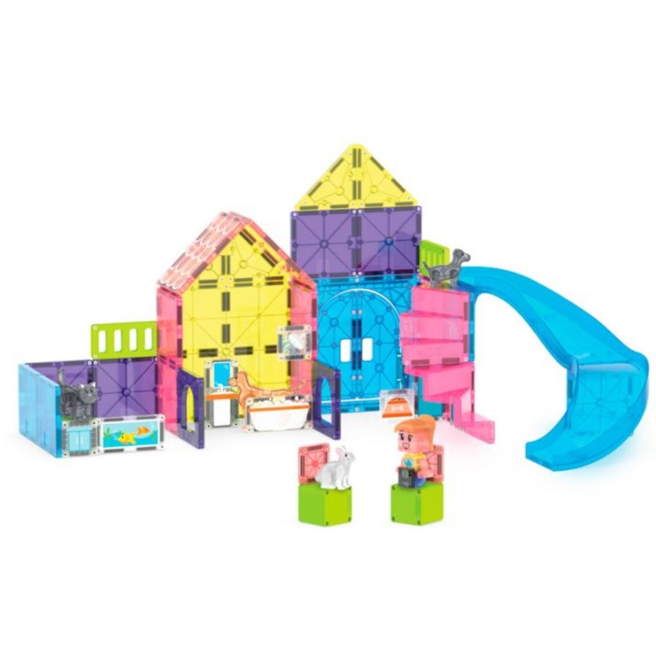 🐶 Juguete Magnético Pet Playhouse – Magna-Tiles® | El paraíso de las mascotas

🔸 50 piezas magnéticas para construir y jugar sin límites
🔸 4 adorables figuras de mascotas + cuidador Mix &amp; Match
🔸 Puertas dobles, pieza deslizante y cubos microMAGS
🔸 Juego simbólico que fomenta empatía, lenguaje y creatividad
🔸 Compatible con todos los sets Magna-Tiles® y principales marcas del mercado&nbsp;