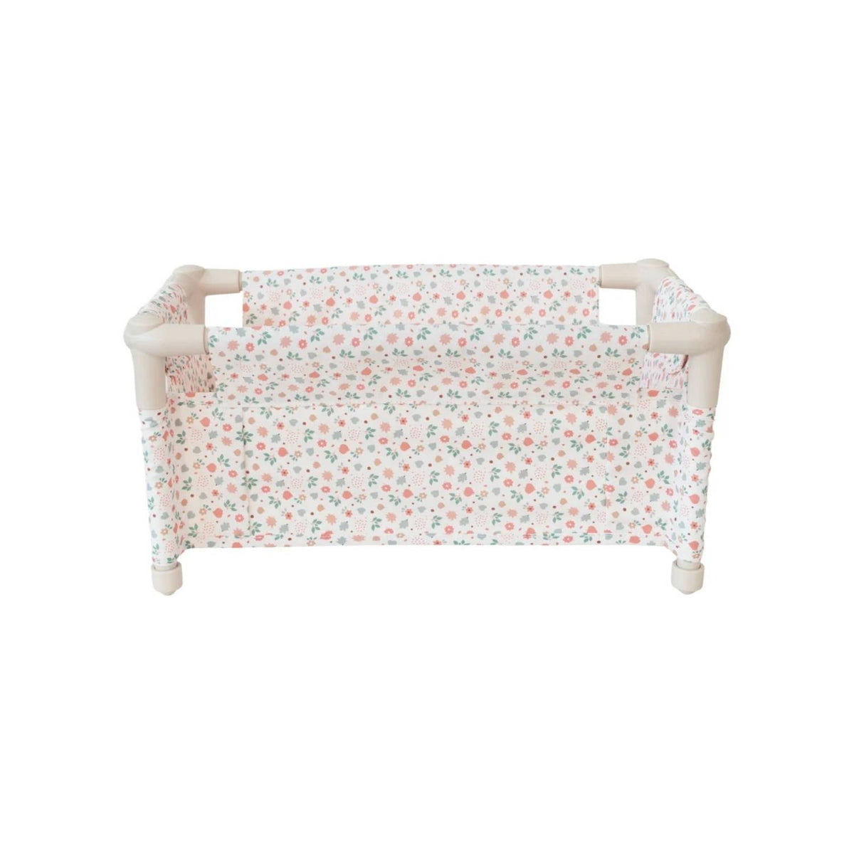 Cuna de viaje desmontable para muñecas Monnëka. Ligera, desenfundable, con almohada y bolsa de transporte. Cumple normativa EN71 y marcado CE. ¡Cómprala ya!