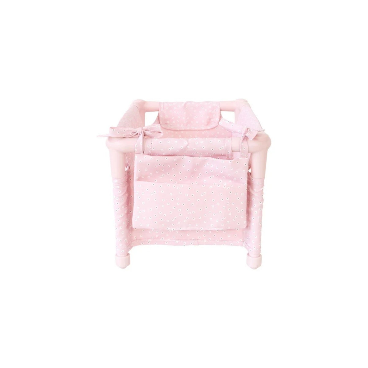 Cuna de viaje desmontable para muñecas Monnëka. Ligera, desenfundable, con almohada y bolsa de transporte. Cumple normativa EN71 y marcado CE. ¡Cómprala ya!