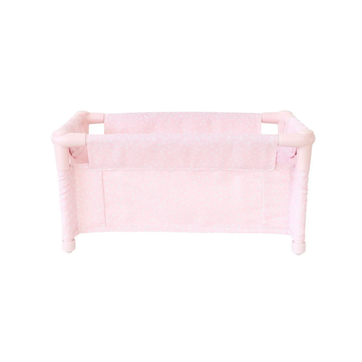 Cuna de viaje desmontable para muñecas Monnëka. Ligera, desenfundable, con almohada y bolsa de transporte. Cumple normativa EN71 y marcado CE. ¡Cómprala ya!
