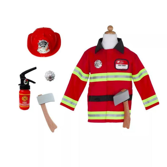 Convierte a los más pequeños en los héroes de la ciudad con el Disfraz de Bombero o Bombera con accesorios para 5-6 años. Este conjunto completo está diseñado para estimular la imaginación y la creatividad de niños y niñas, permitiéndoles recrear emocionantes rescates y situaciones de emergencia en un entorno seguro y divertido.