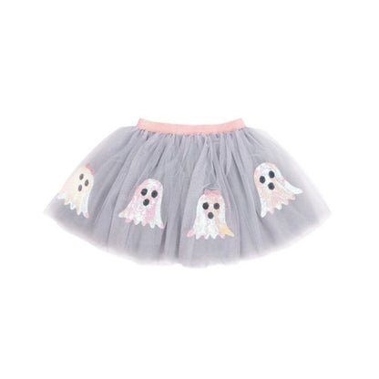 Compra la falda tutú infantil Glam Ghost de Great Pretenders. Falda de tul con fantasmas de lentejuelas y cintura elástica para Halloween y disfraces.