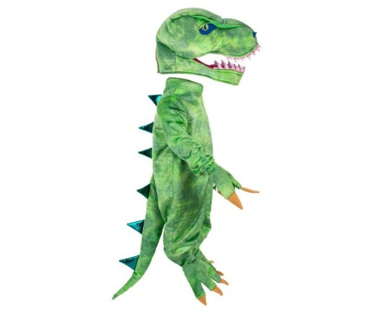 Set Completo: Incluye mono con cremallera, garras cosidas y máscara ajustable

.Calidad Premium: Diseño realista con colores vivos, ideal para fans de los dinosaurios.

Versatilidad: Perfecto para Carnaval, Halloween o el juego simbólico diario en casa.
