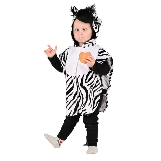  Este disfraz de Den Goda Fen destaca por su tejido de máxima suavidad, ideal para cuidar la sensibilidad de los peques de 1 a 4 años. Su capucha con orejitas y crin, junto a la graciosa cola trasera, completan un look lleno de encanto para Carnaval o para el baúl de disfraces de casa