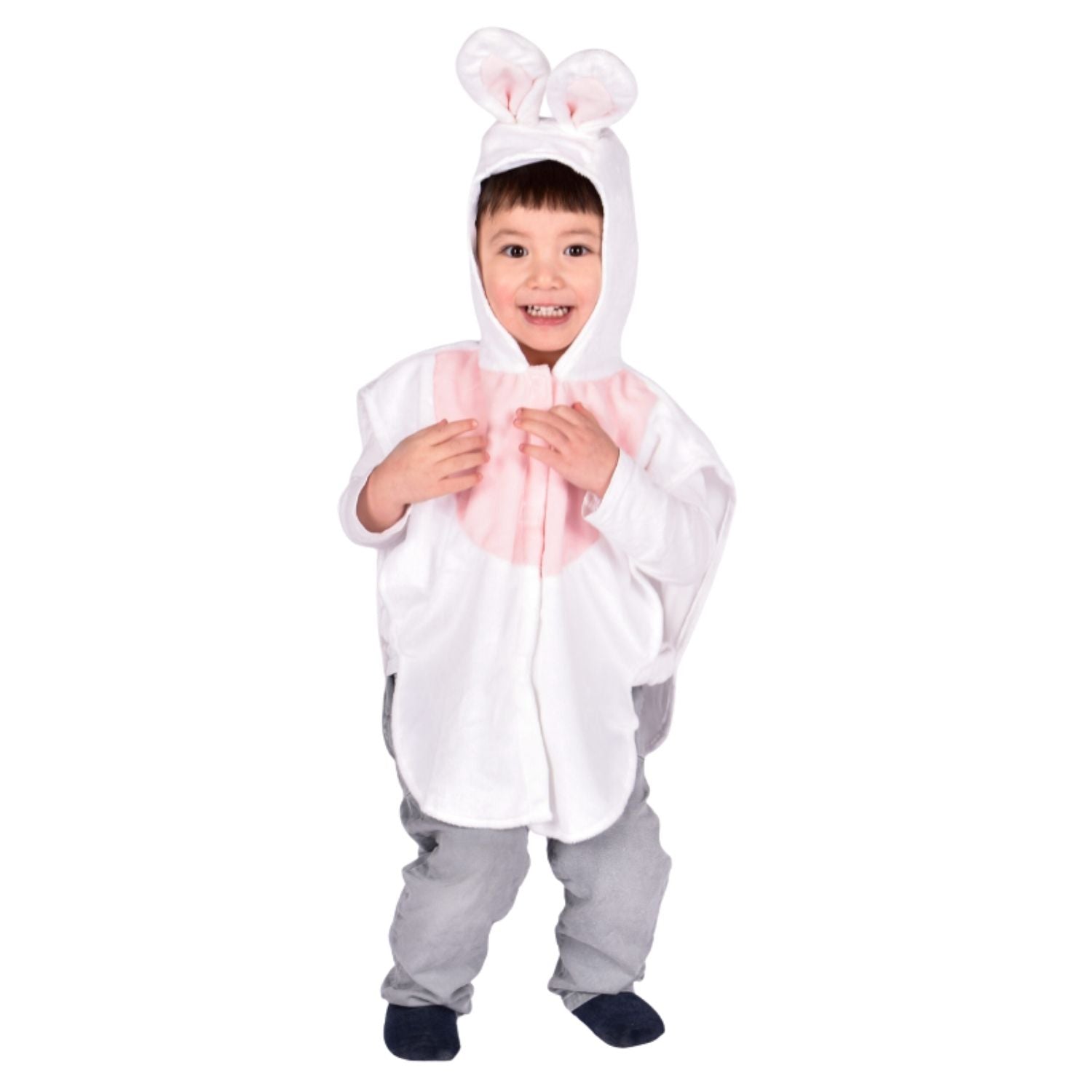 ¡Preparaos para ver los saltos más dulces de la casa! Este disfraz de conejito es mucho más que una prenda para Carnaval; es una invitación directa a un mundo de ternura y aventuras imaginarias. Diseñado pensando en la sensibilidad de la primera infancia (1 a 4 años), su tejido de alta calidad es extremadamente amable al tacto, respetando la comodidad que nuestros hijos necesitan para disfrutar plenamente.