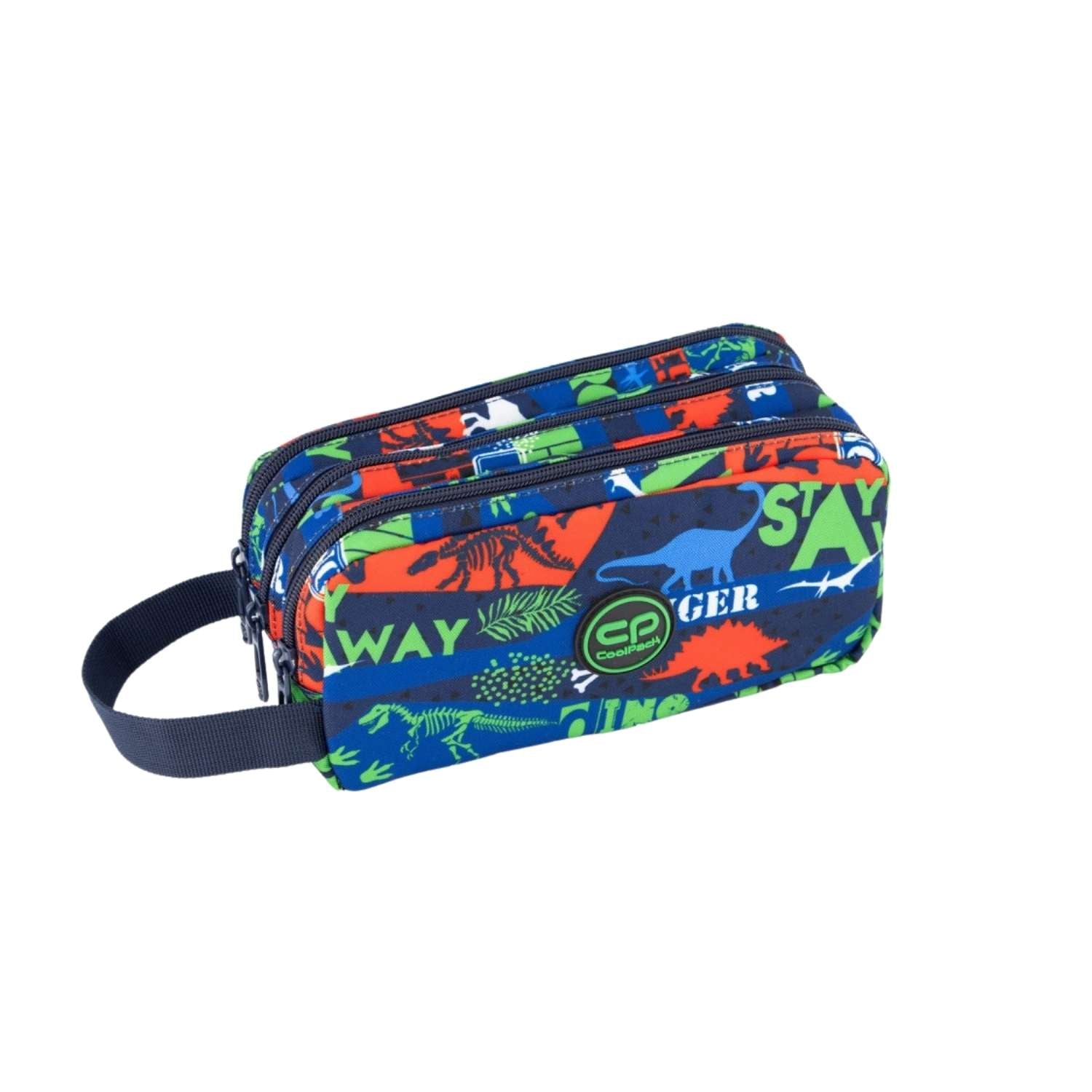 Estuche escolar triple Primus CoolPack (23x11x6 cm). Con 3 compartimentos de cremallera, tejido resistente y gran capacidad. ¡Organiza tu vuelta al cole!
