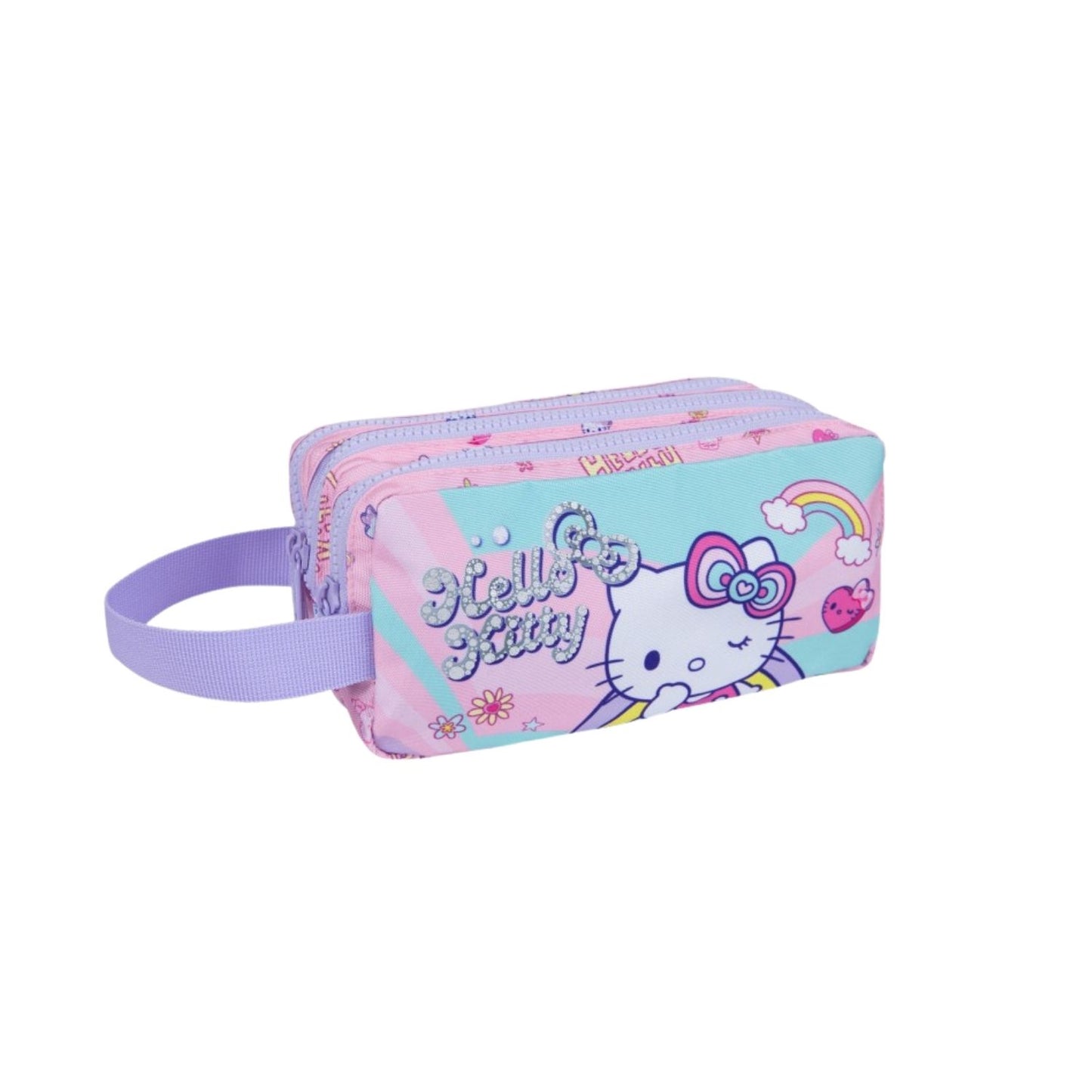 Estuche escolar triple Primus CoolPack (23x11x6 cm). Con 3 compartimentos de cremallera, tejido resistente y gran capacidad. ¡Organiza tu vuelta al cole!