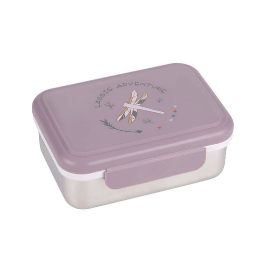 a fiambrera Adventure Dragonfly&nbsp;es la aliada perfecta para llevar comidas saludables y bien organizadas al cole, al parque o de excursión. Su diseño en acero inoxidable 100% la hace resistente, duradera y segura para el uso diario