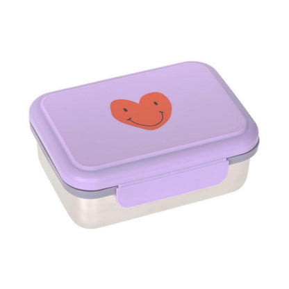  la fiambrera Heart Lilac&nbsp;es la aliada perfecta para llevar comidas saludables y bien organizadas al cole, al parque o de excursión. Su diseño en acero inoxidable 100% la hace resistente, duradera y segura para el uso diario