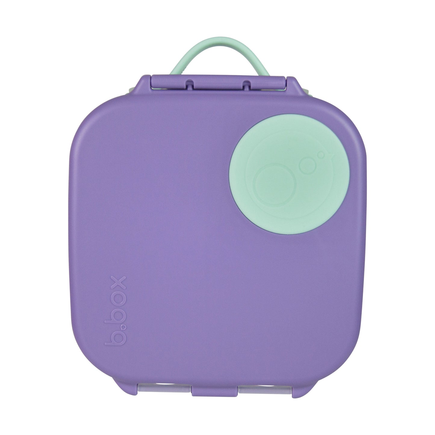 Fiambrera infantil mediana Mini Lunchbox Lilac Pop. Tupper hermético para niños con espacio para fruta entera, libre de BPA y apto para lavavajillas. Ideal para el cole.