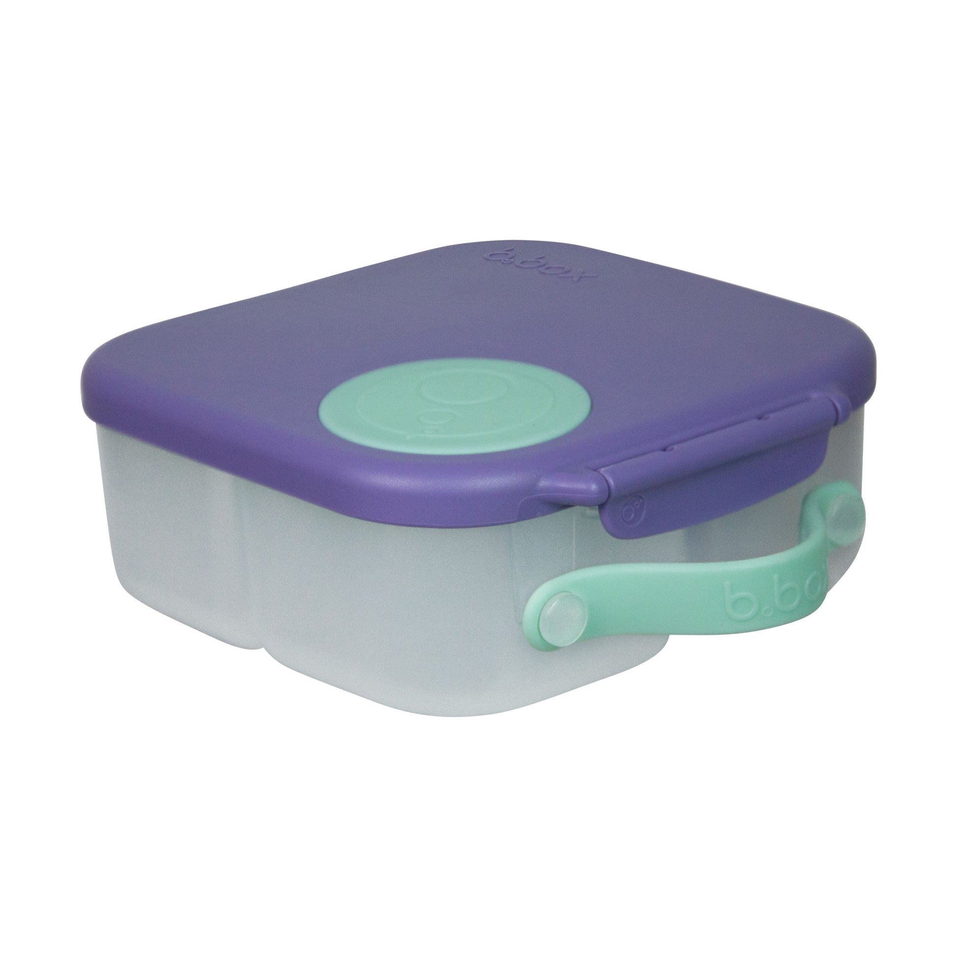 Fiambrera infantil mediana Mini Lunchbox Lilac Pop. Tupper hermético para niños con espacio para fruta entera, libre de BPA y apto para lavavajillas. Ideal para el cole.