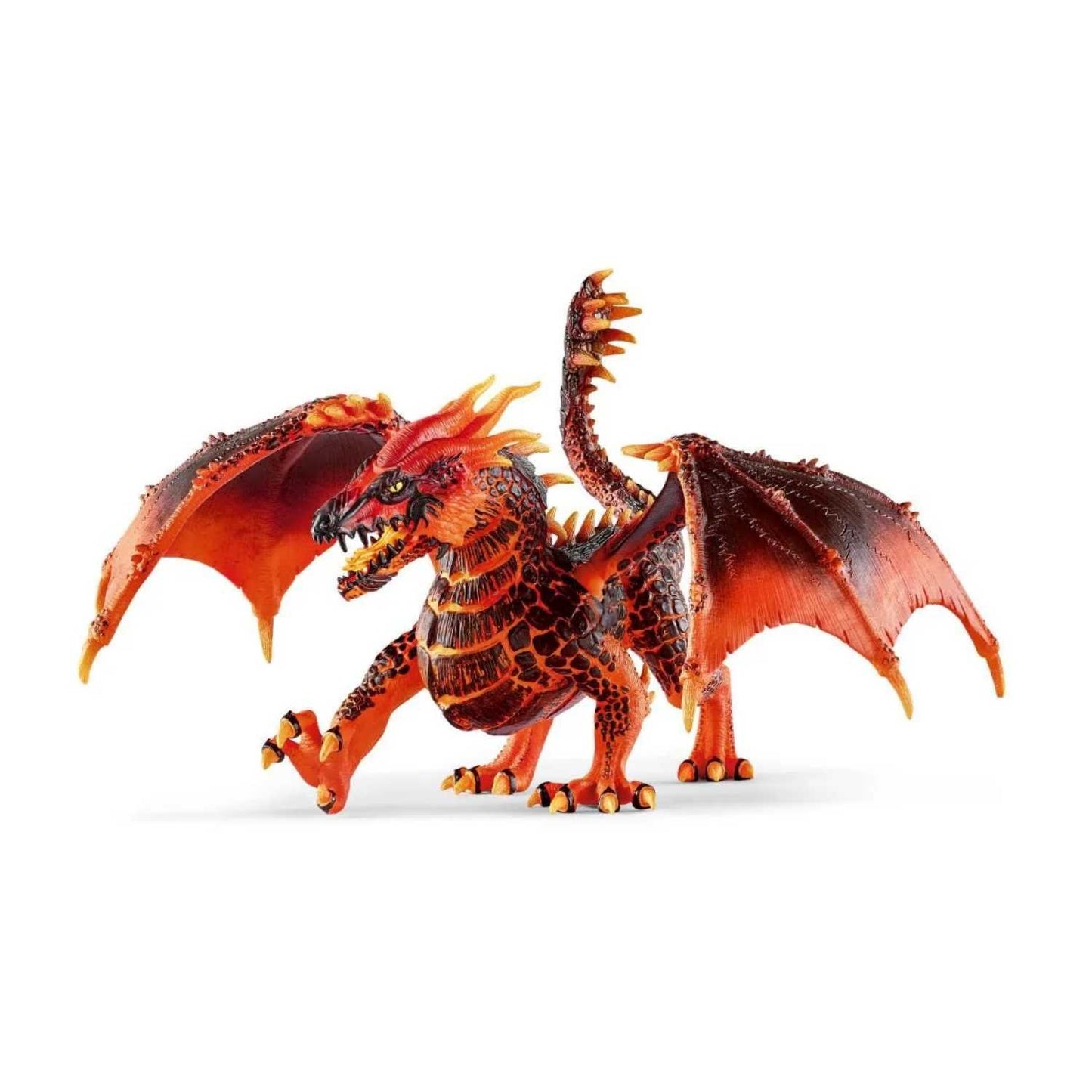 Compra el Dragón de lava de Schleich® Eldrador, el cazador más ágil y poderoso de fuego. Para niños de 7 a 12 años. ¡Fomenta batallas épicas con calidad premium!

Dragón de lava Edad recomendada 7-12 Dimensiones 18,8 x 22 x 14,5 cm Descripción El dragón de lava es el dueño de los cielos en el mundo lava, ¡cualquiera que invada su espacio tendrá que vérselas con él! Para defenderse durante la batalla, azota a sus enemigos con su cola de pinchos. ¡Y eso duele mucho! Las persecuciones apresuradas en el cielo n