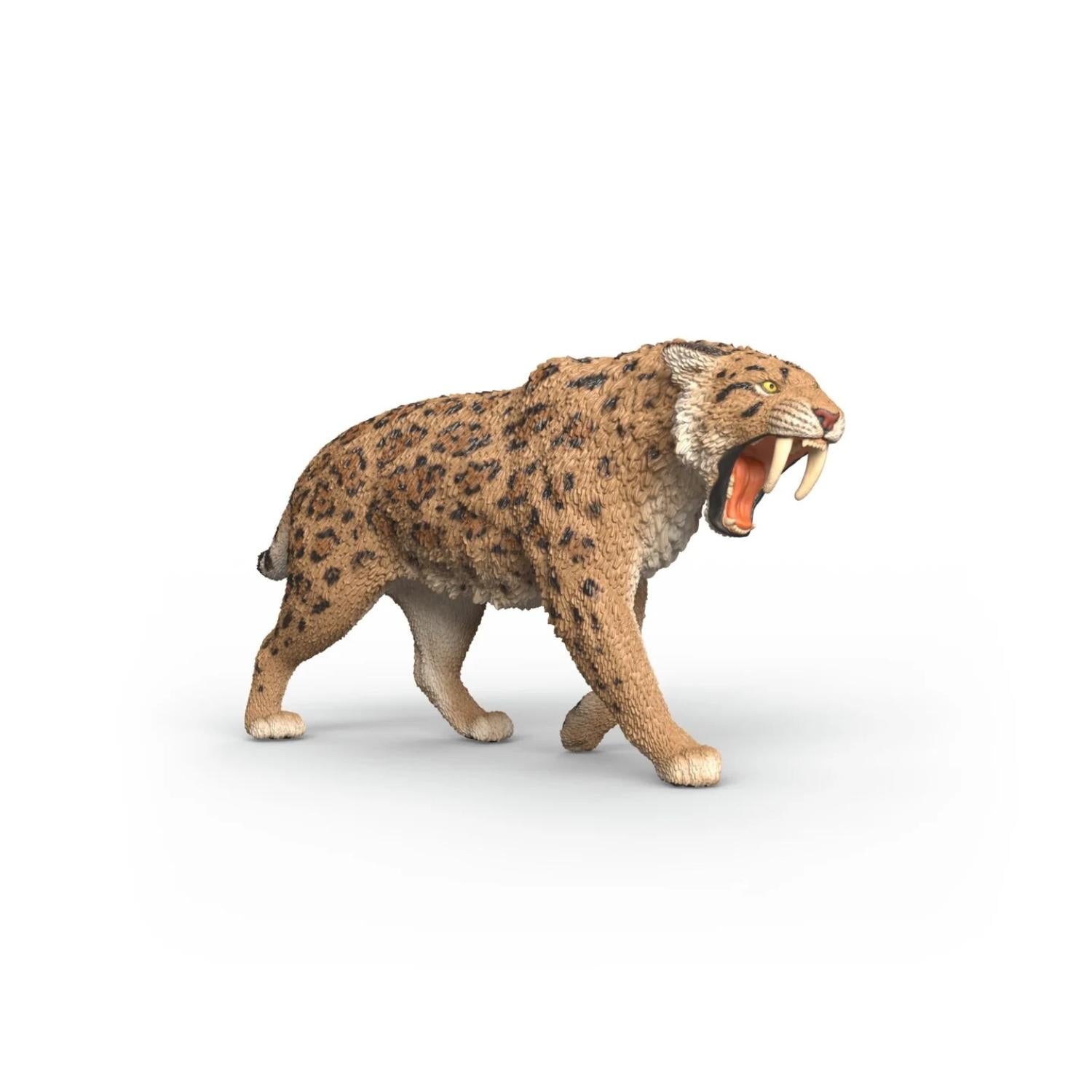compra la figura de Tigre dientes de sable de Schleich®, el depredador más ágil y realista para niños de 4 a 12 años. ¡Fomenta el juego creativo con calidad premium!

Tigre dientes de sable Edad recomendada 4-12 Dimensiones 14 x 3,8 x 7,1cm Descripción El maniobrable tigre diente de sable acecha a su presa sobre sus zarpas silenciosas. Con su pelaje marrón, se camufla bien entre la hierba alta de la sabana primitiva. Sólo el suave ondear de las hierbas puede delatar su llegada. Una vez que ha alcanzado su o