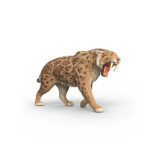 compra la figura de Tigre dientes de sable de Schleich®, el depredador más ágil y realista para niños de 4 a 12 años. ¡Fomenta el juego creativo con calidad premium!

Tigre dientes de sable Edad recomendada 4-12 Dimensiones 14 x 3,8 x 7,1cm Descripción El maniobrable tigre diente de sable acecha a su presa sobre sus zarpas silenciosas. Con su pelaje marrón, se camufla bien entre la hierba alta de la sabana primitiva. Sólo el suave ondear de las hierbas puede delatar su llegada. Una vez que ha alcanzado su o