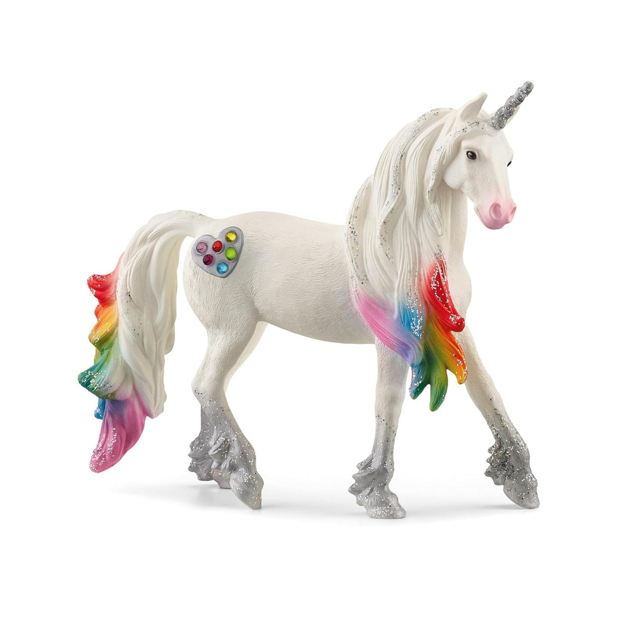 Figura Unicornio Arcoíris Semental – Schleich® BAYALA® 🦄
Edad recomendada: 5 a 12 años
Dimensiones: 13,8 x 3,6 x 11,5 cm
Incluye: 1 figura