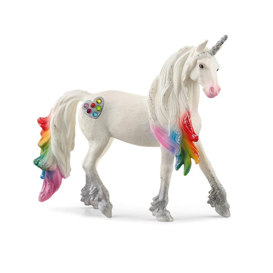 Figura Unicornio Arcoíris Semental – Schleich® BAYALA® 🦄
Edad recomendada: 5 a 12 años
Dimensiones: 13,8 x 3,6 x 11,5 cm
Incluye: 1 figura