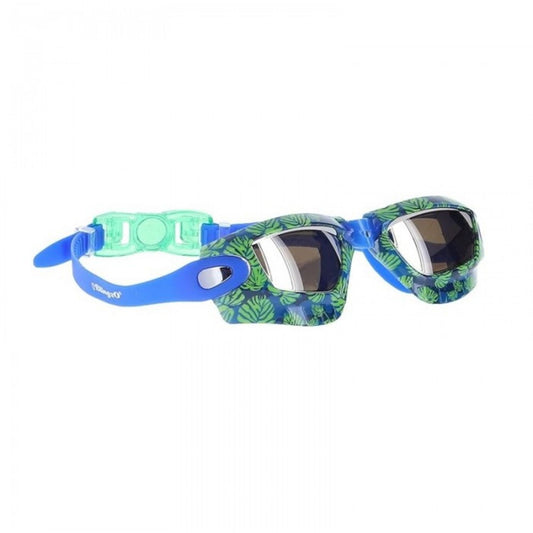 Gafas de natación infantiles Rain Forest Bahama Mama Blue de Bling2o. Diseño tropical, protección UV y lentes antivaho. ¡Estilo y confort bajo el agua en www.manodesantaoficial.es!