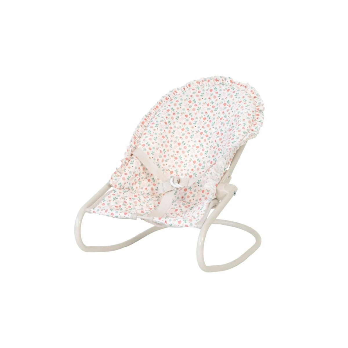 Hamaca plegable para muñecas de hasta 45 cm. Estructura 100% metal, ligera, desenfundable y con elegante diseño festoneado. ¡El rincón de relax para sus muñecos!
