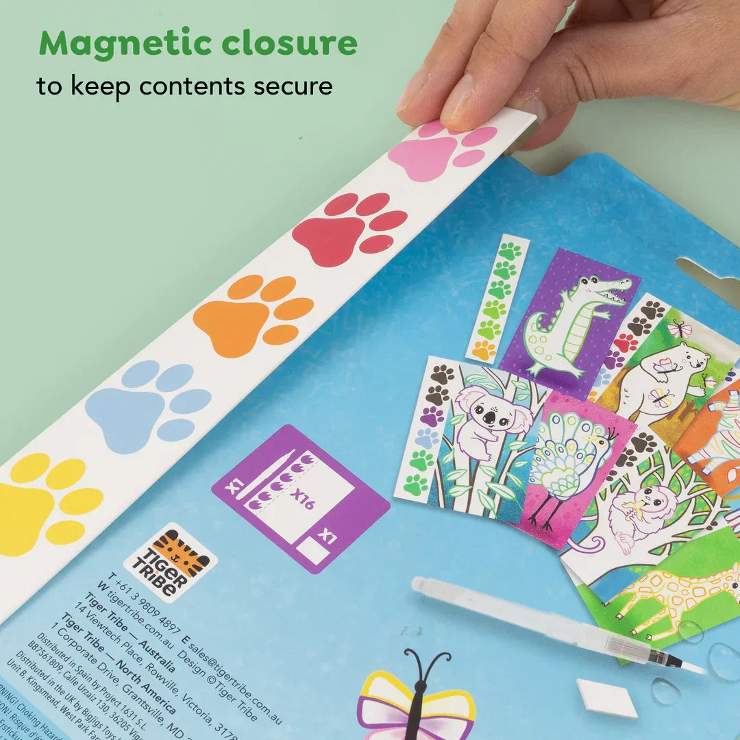 Dale vida a la imaginación de tus hijos con nuestro Set de Láminas Acuarela de Viaje - Aninales. Este fabuloso set está diseñado para niños de 4 a 7 años y es la introducción perfecta al mundo de la pintura.