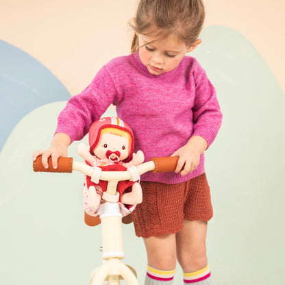 Muñeca de tela Lena y asiento de bicicleta
LILLIPUTIENS