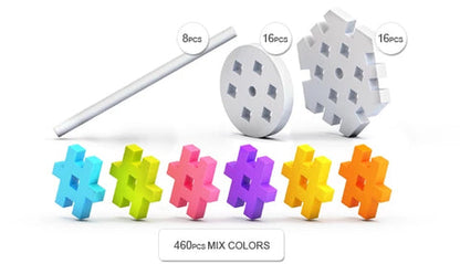 Bloques Meli basic constructor 500 piezas travel box