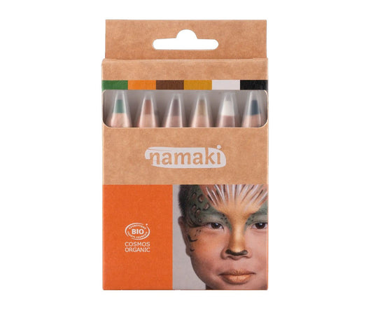 Pack de 6 Lápices de Maquillaje Munido salvaje – Namaki

Edad recomendada: A partir de 3 años
Medidas: 1,5 x 8 x 13 cm
Contenido: 6 lápices (vende, marrón , amartillo, nesto, dorado y blanco)