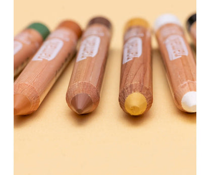 Pack de 6 Lápices de Maquillaje Munido salvaje – Namaki

Edad recomendada: A partir de 3 años
Medidas: 1,5 x 8 x 13 cm
Contenido: 6 lápices (vende, marrón , amartillo, nesto, dorado y blanco)