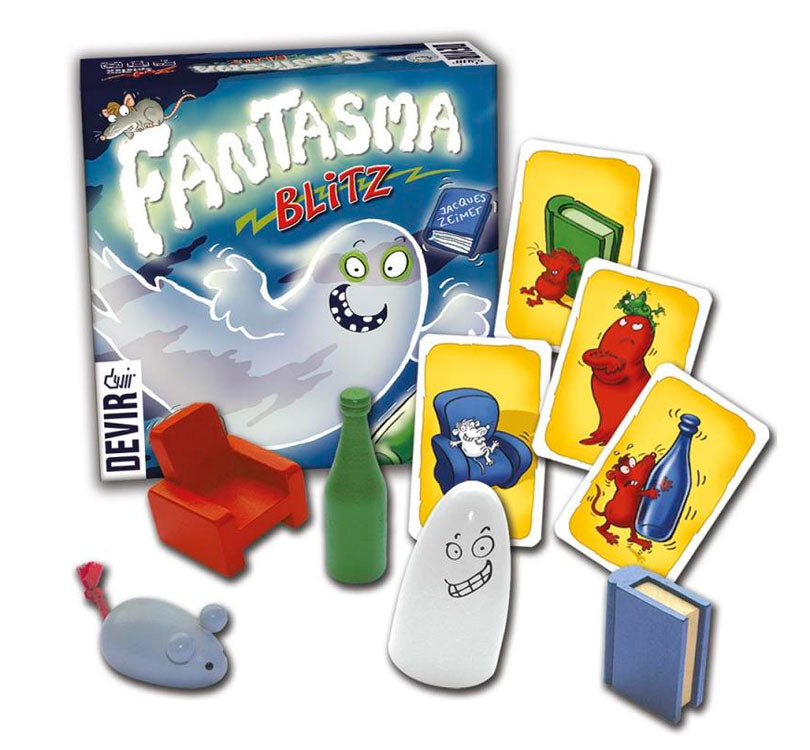 juego en formato bolsillo donde mejoraras: Agudeza visual, coordinación ojo mano, rapidez, observación, concentración y asociación.&nbsp; fantasma Biltza editorial DEVIR piezas de juego