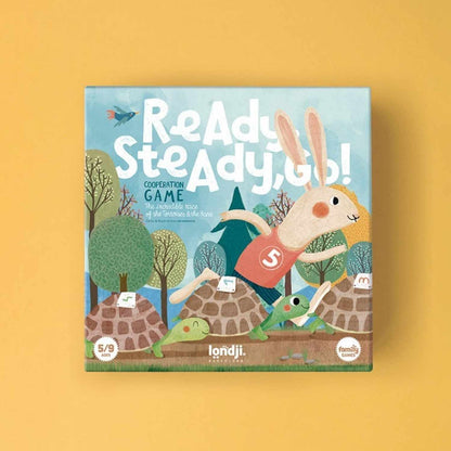 Prepárate para una emocionante aventura donde la velocidad no lo es todo. Con&nbsp;Ready Steady Go! de Londji, la clásica fábula de la liebre y la tortuga cobra vida en un juego cooperativo que enseña el verdadero valor del trabajo en equipo. ¿Creías que la liebre siempre gana? ¡Sorpresa! Tus peques descubrirán que la paciencia, la ayuda mutua y una buena estrategia son la clave para cruzar la meta.