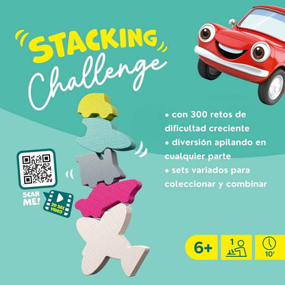 Stacking Challenge Vehicles de Haba: un juego de equilibrio con 300 retos de apilado. Mejora la destreza y precisión. ¡Ideal para llevar a todas partes! Cómpralo en www.manodesantaoficial.es