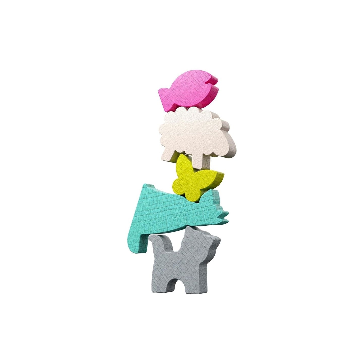 Stacking Challenge animales de HABA: 300 retos de equilibrio y lógica para niños +6 años. Un juego de madera compacto y divertido para llevar a todas partes. ¡Disponible en www.manodesantaoficial.es!
