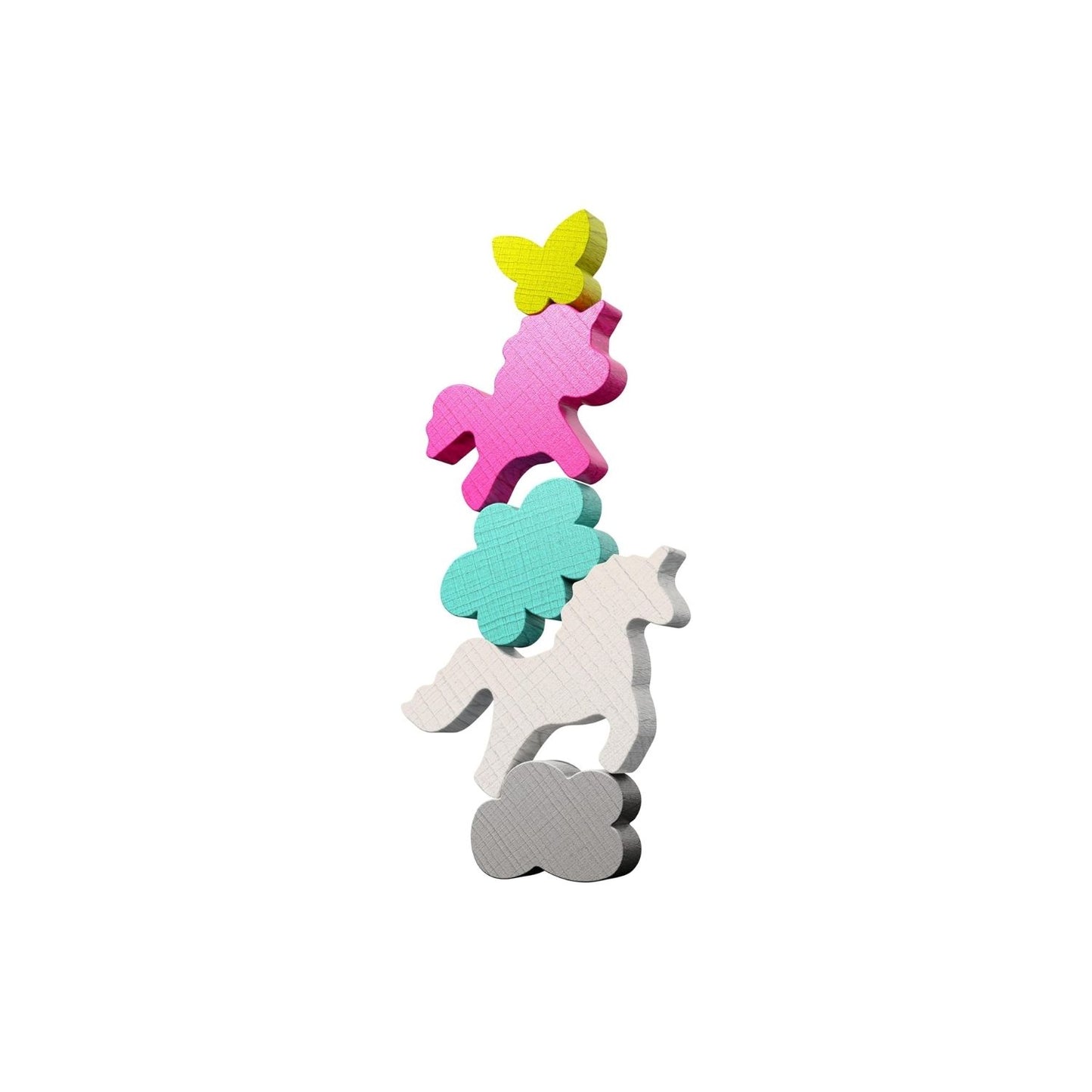 Stacking Challenge Unicorns de HABA: 300 retos de equilibrio y lógica para niños +6 años. Un juego de madera compacto y divertido para llevar a todas partes. ¡Disponible en www.manodesantaoficial.es!
