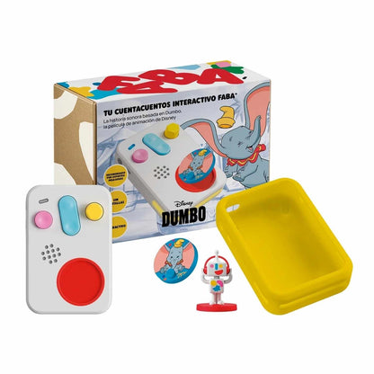 Compra el Kit Especial FABA Cuentacuentos Dumbo Disney. Altavoz interactivo infantil sin pantallas con cuento sonoro, personaje grabable y sonidos blancos