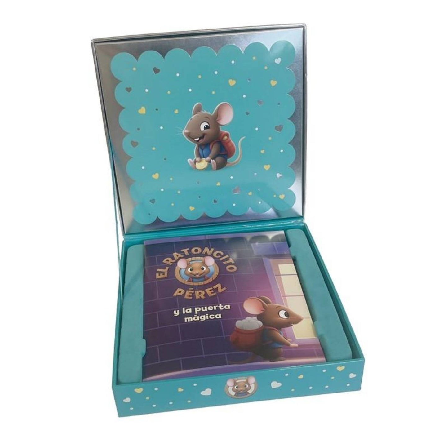 Caja Mágica del Ratoncito Pérez: set completo con puerta, cuento y cajita para los dientes. Crea un ritual inolvidable y mágico. ¡Consíguela en www.manodesantaoficial.es!