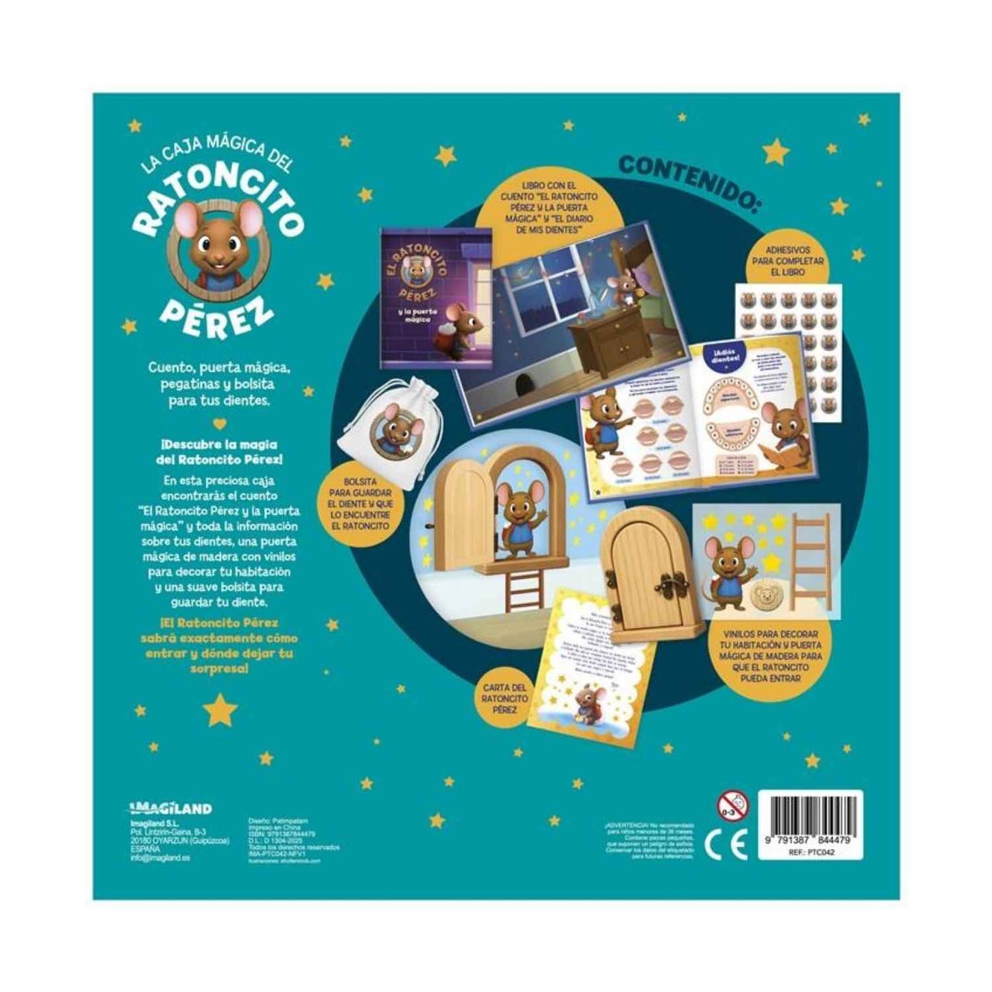 Caja Mágica del Ratoncito Pérez: set completo con puerta, cuento y cajita para los dientes. Crea un ritual inolvidable y mágico. ¡Consíguela en www.manodesantaoficial.es!