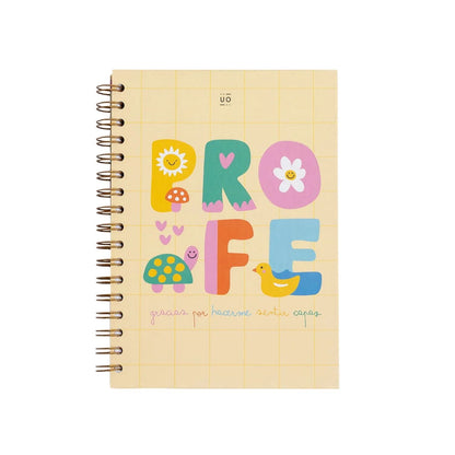 Libreta "Profe gracias por hacerme sentir capaz" con tapa dura y 200 páginas de puntos. Papel de alta calidad (90g) y diseño emotivo. El regalo ideal para agradecer la labor de un profesor especial.