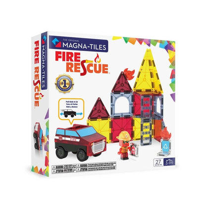 🔴 Magna-Tiles® Fire Rescue Set | Set de Bomberos – 27 piezas

🚒 ¡Convierte cada juego en una misión de rescate!
🧲 27 piezas magnéticas con forma de figuras, fuego, ventanas, escaleras y más
👨🚒 Incluye figura de jefe de bomberos y vehículo con sistema de retroceso
🧠 Fomenta habilidades motoras, pensamiento lógico y juego simbólico
🌱 Plástico de grado alimentario, sin BPA, ftalatos ni látex
