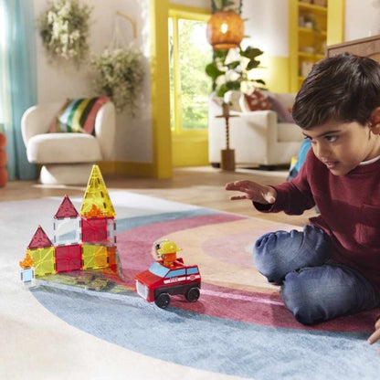 🔴 Magna-Tiles® Fire Rescue Set | Set de Bomberos – 27 piezas

🚒 ¡Convierte cada juego en una misión de rescate!
🧲 27 piezas magnéticas con forma de figuras, fuego, ventanas, escaleras y más
👨🚒 Incluye figura de jefe de bomberos y vehículo con sistema de retroceso
🧠 Fomenta habilidades motoras, pensamiento lógico y juego simbólico
🌱 Plástico de grado alimentario, sin BPA, ftalatos ni látex