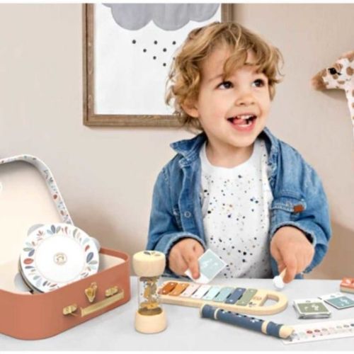 t Speedy Monkeys de instrumentos musicales, tus pequeños podrán disfrutar de un mundo de sonidos y ritmos desde una edad temprana. Este completo maletín con diseño de flores incluye todo lo necesario para estimular la creatividad, la coordinación y el desarrollo sensorial de los niño lifestyle