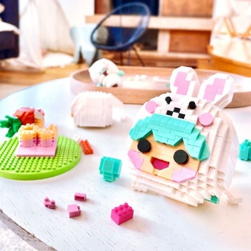 paso a paso Mini Bricks Momiji- Pascale (844 piezas)