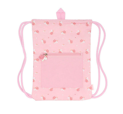 mochila saco impermeable Magical unicorn personalizable!&nbsp;  La mochila saco impermeable de Tutete es ideal para que los peques lleven todo lo necesario a la escuela, deportes o actividades recreativas. Con espacio para el almuerzo, ropa de cambio y más, esta mochila protege contra la humedad y se seca rápidamente