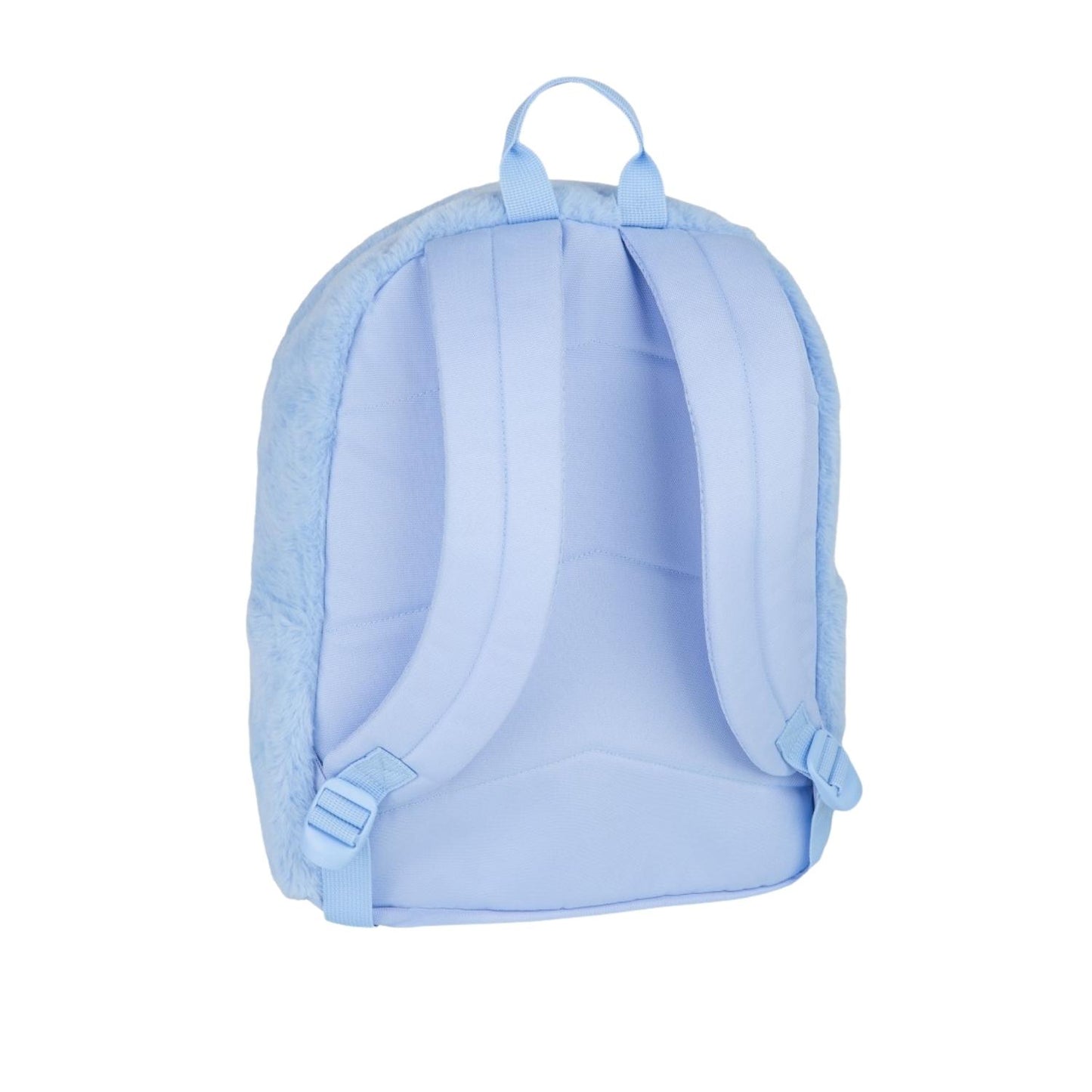 ochila grande Stitch Blue Fluffy de CoolPack! Diseñada para destacar, combina un encantador acabado estilo peluche súper suave con la resistencia y espacio que exigen los cursos escolares. Cuenta con compartimentos de gran tamaño con capacidad para formatos A4, bolsillos organizadores y tirantes ergonómicos acolchados que protegen la espalda y distribuyen el peso a la perfección.