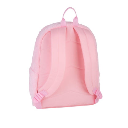 mochila grande Stitch Pink Fluffy de CoolPack! Diseñada para destacar, combina un encantador acabado estilo peluche súper suave con la resistencia y espacio que exigen los cursos escolares. Cuenta con compartimentos de gran tamaño con capacidad para formatos A4, bolsillos organizadores y tirantes ergonómicos acolchados que protegen la espalda y distribuyen el peso a la perfección. La combinación ideal de estilo cute, durabilidad y espacio para primaria o secundaria.