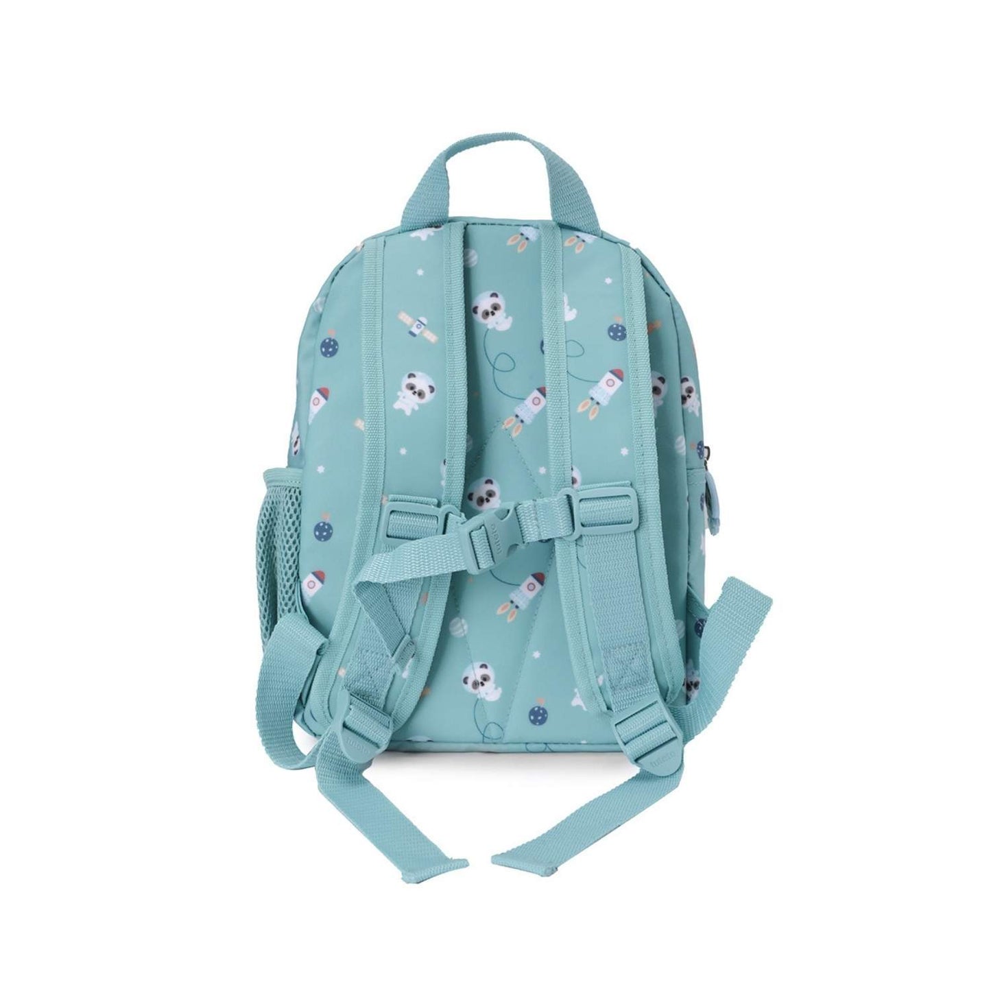 Consigue la mochila infantil Pandas in Space personalizable de Tutete en www.manodesantaoficial.es. Mochila impermeable y acolchada ideal para guardería y niños de hasta 5 años. ¡Personalízala con su nombre!