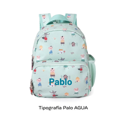 ¡La Mochila Infantil three little Pigs, los tres cerditos, Personalizable de tutete es perfecta para esos pequeños aventureros en su regreso a clases!&nbsp; esta mochila es un must-have para llevar a la escuela.&nbsp;