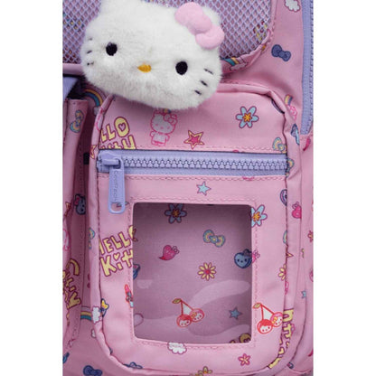 mochila escolar Hello Kitty de CoolPack! La combinación perfecta entre un diseño cute y una funcionalidad total para el colegio o el instituto. Pensada para garantizar la máxima comodidad diaria, incorpora espalda reforzada, tirantes acolchados y correa pectoral ajustable que reparte la carga a la perfección. Cuenta con un compartimento especial para dispositivos electrónicos, bolsillos frontales para el estuche y la merienda, y bolsillo lateral de red para la botella de agua.